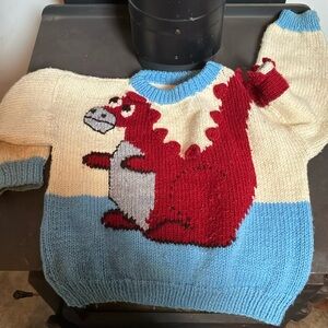 Hand knit kids sweater